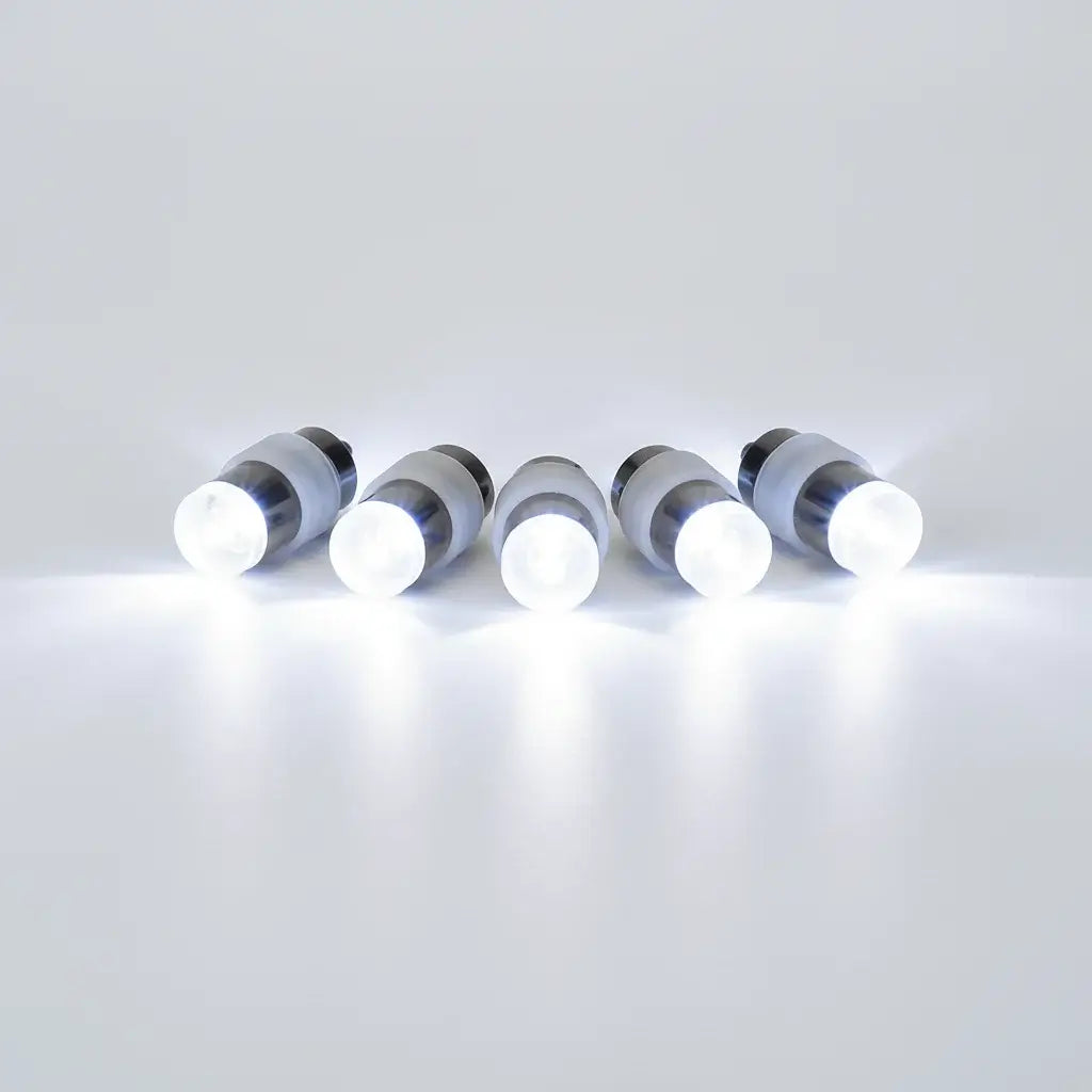 5-pack cool white mini LED lights grey background