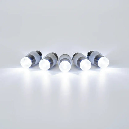 5-pack cool white mini LED lights grey background