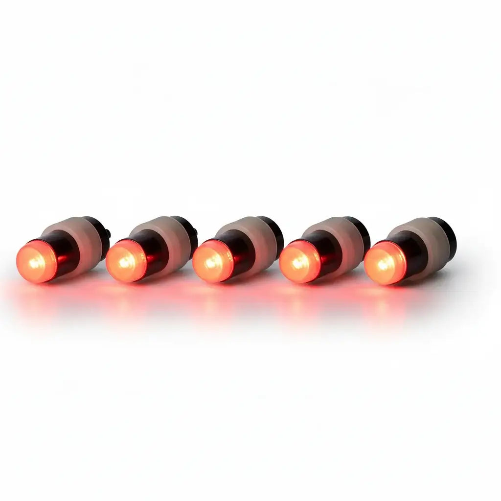5-pack red mini party LED lights