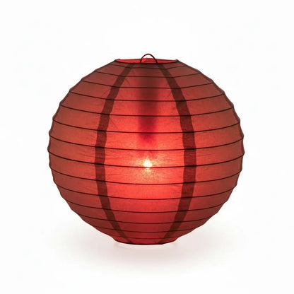 Close-up red LED light with lantern