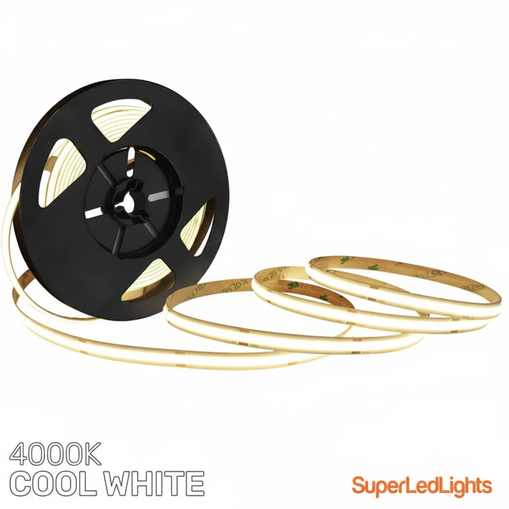 COB LED strip - pure white background