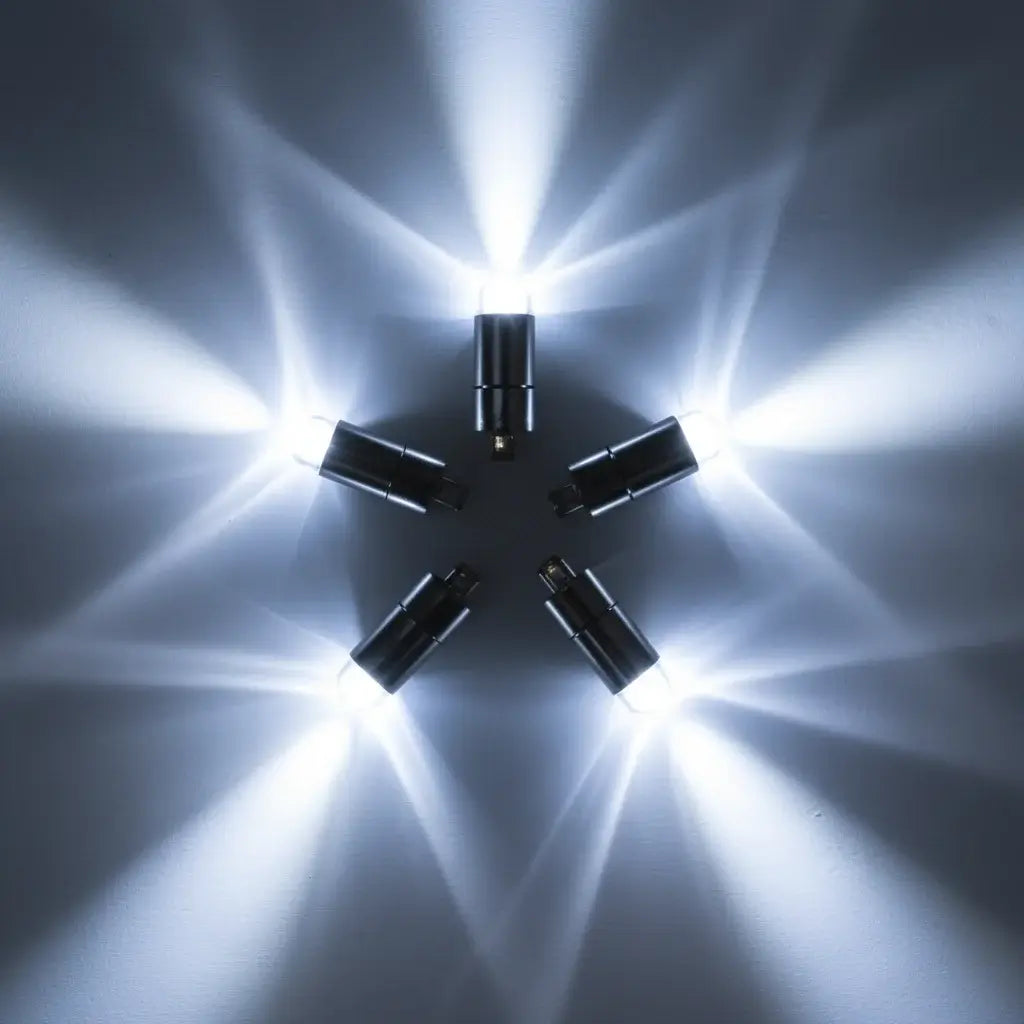 Cool white mini party LED lights star pattern