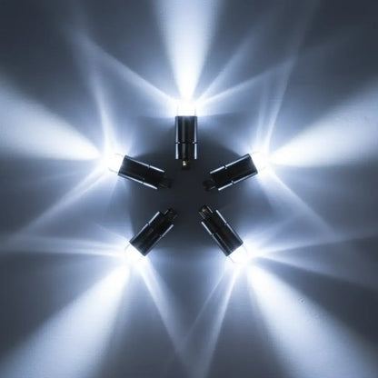 Cool white mini party LED lights star pattern