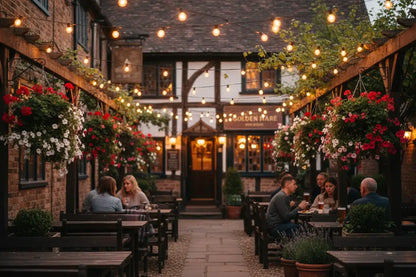 Festoon Lights - British Pub Garden