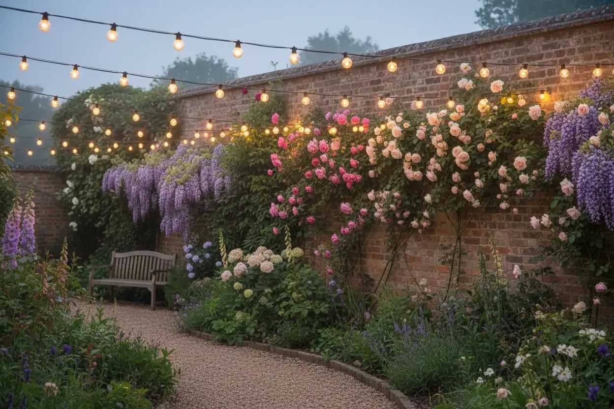 Festoon Lights - English Cottage Garden