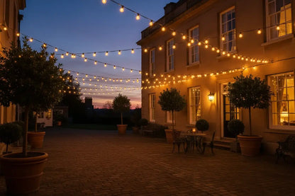 Festoon Lights - Georgian Courtyard