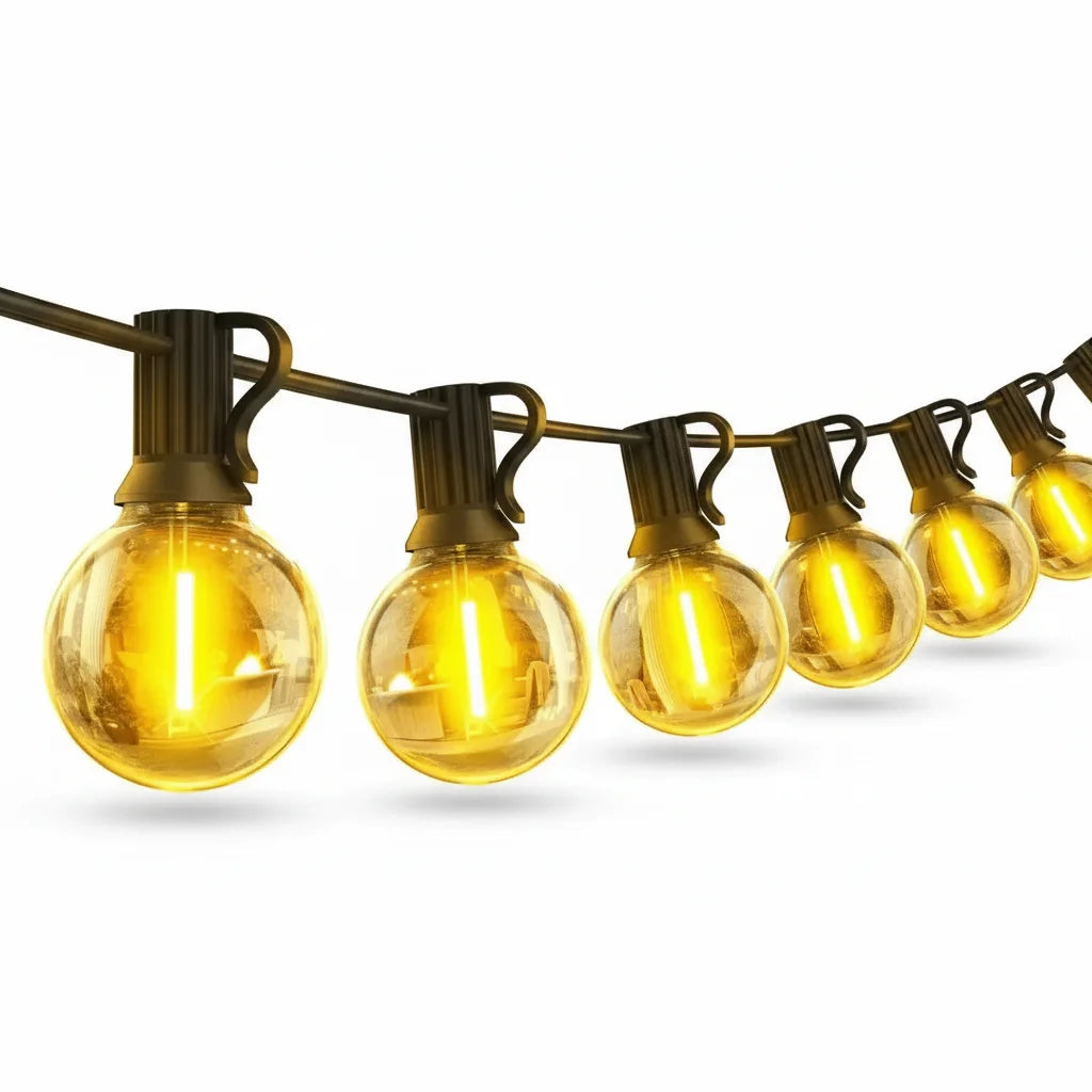 G40 led string lights product rendering