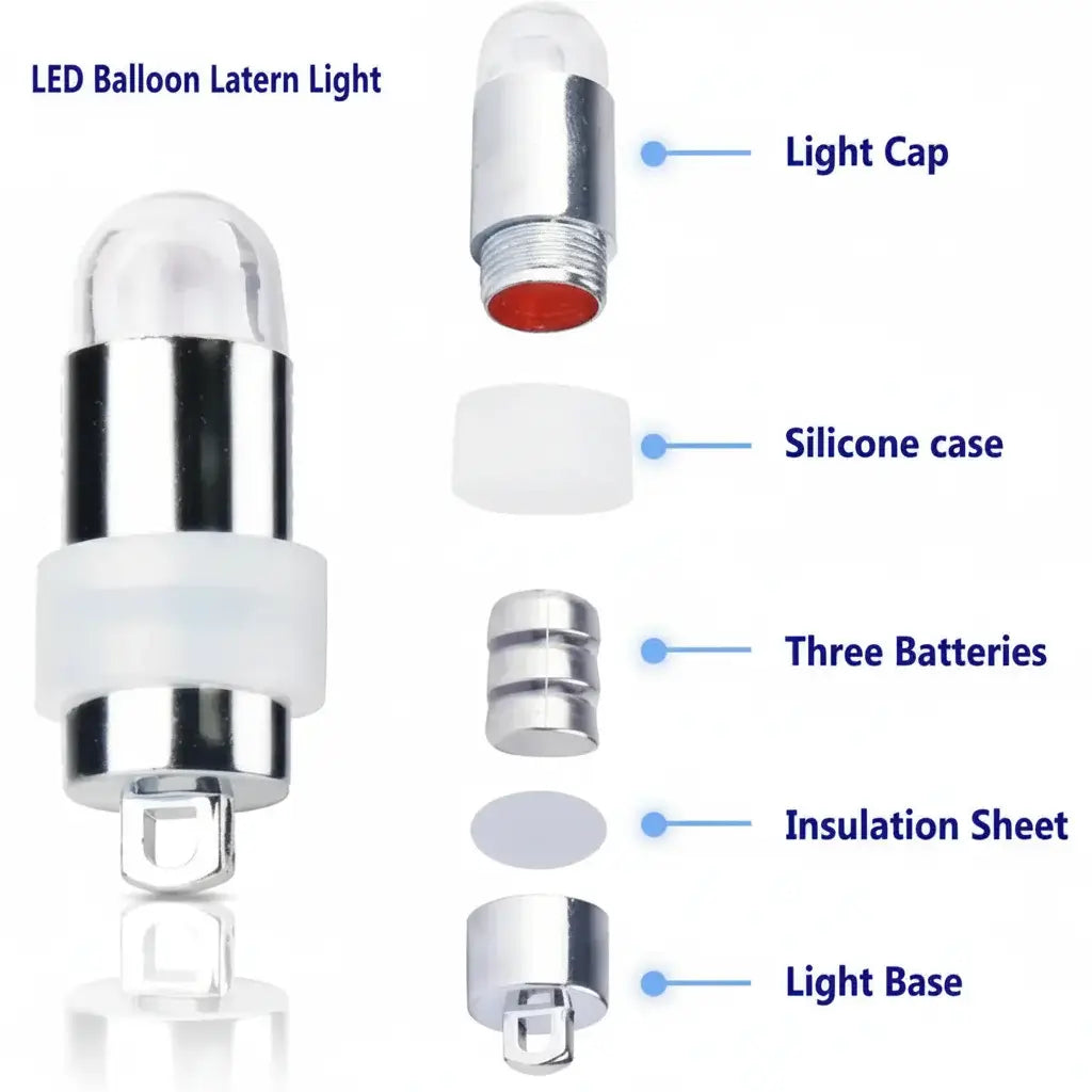 LED Balloon Lantern Light diagram - high resolution square