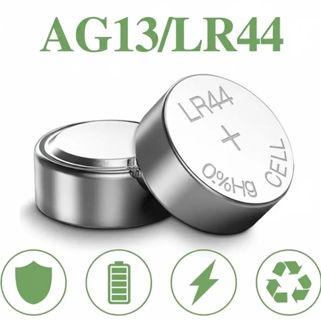 LR44 Batteries Angled View