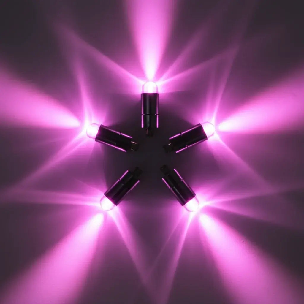 Pink mini party LED lights star pattern