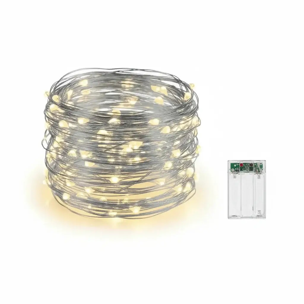 Micro LED Fairy Lights with Silver Wire