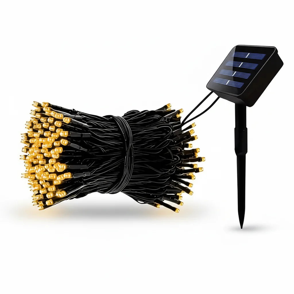 Solar led fairy lights warm white