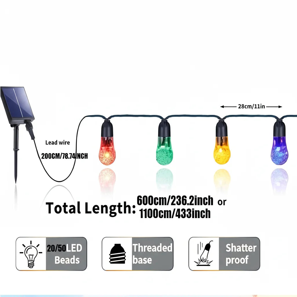 solar string lights professional specifications layout