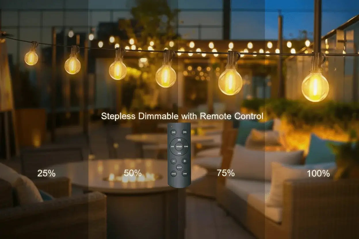 Stepless Dimmable with Remote Control - No Border