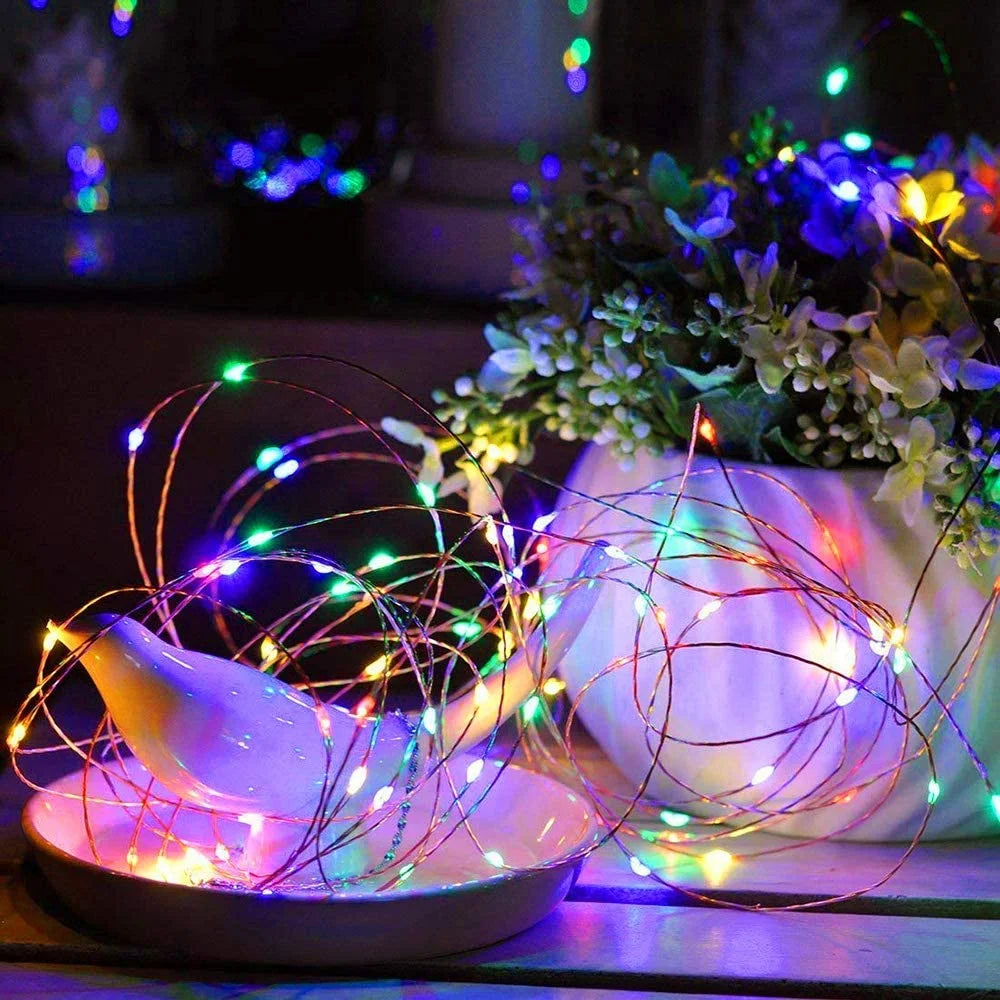 50 LED - 5M Micro Battery Fairy Lights With Remote Control